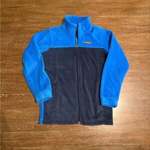 Boy’s Columbia Deep Blue Fleece Zip Up Jacket M (10/12)